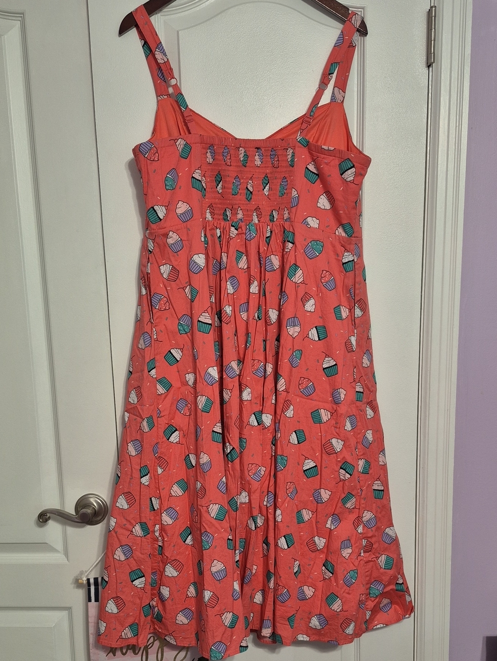 TORRID Coral Cupcake Print Sundress - Picture 6 of 10